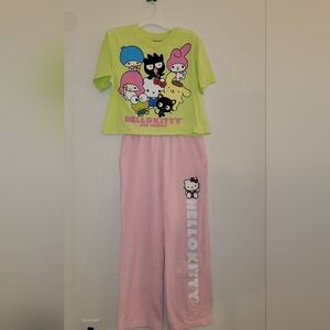Hello Kitty  - Lime and Pink Size  XS